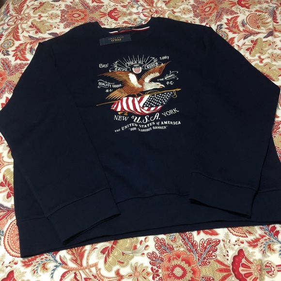 ralph lauren eagle sweater